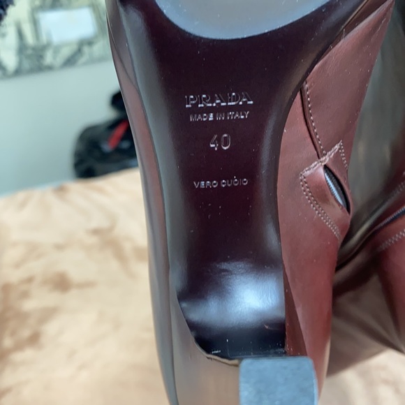 NWT. Prada platform heel boots. - Picture 3 of 5